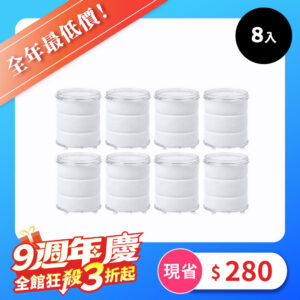 2in1水龍頭過濾濾芯（8入）